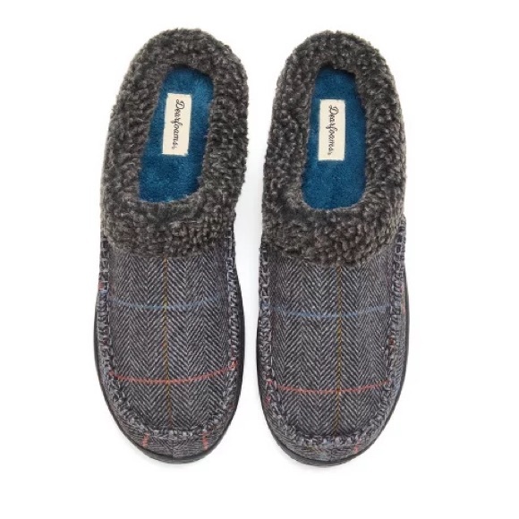 Dearfoams Men's Marshall Microsuede Moccasin Toe Clog House Shoe Slipper, NEW - Picture 4 of 7